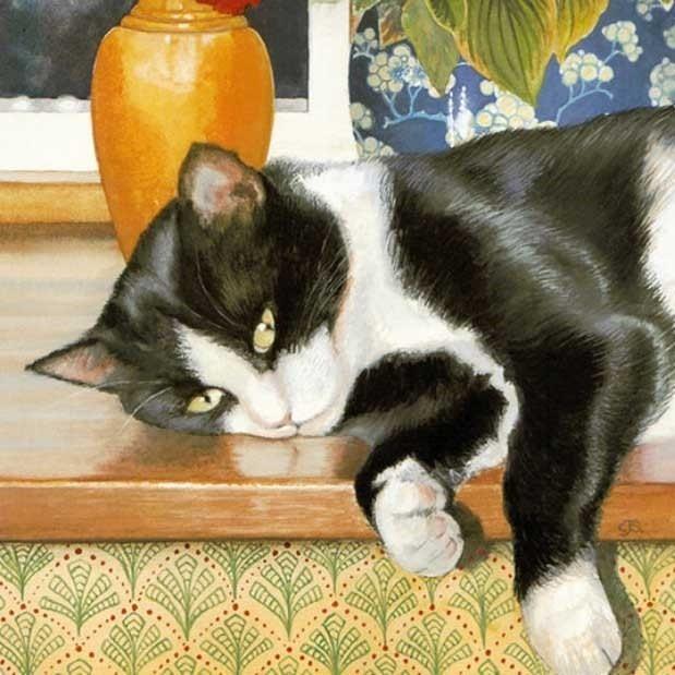 DIY Diamond Mosaic Cat Wall Art Diamond Painting Animal Picture Rhinestones Mosaic Kits Bead Embroidery