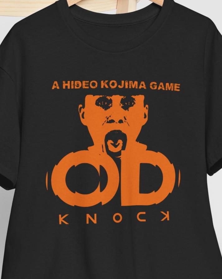 OD KNOCK Shirt Hideo Kojima Game Productions Unreal Engine Japanese Horror Tee S