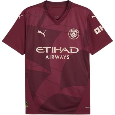 Manchester City 24/25 SS24 Comfortable Fashion Fan Version Letter V-Neck Pullover Short Sleeve Football Shirt Men Tops Red 77520103