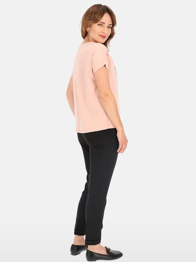 Women' cotton blouse with the image of a woman