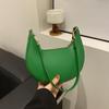 New Fashionable High-end Moon-shaped Baseball Bag Showing Luxury Women's Single Shoulder Bag Underarm Hobo Bag