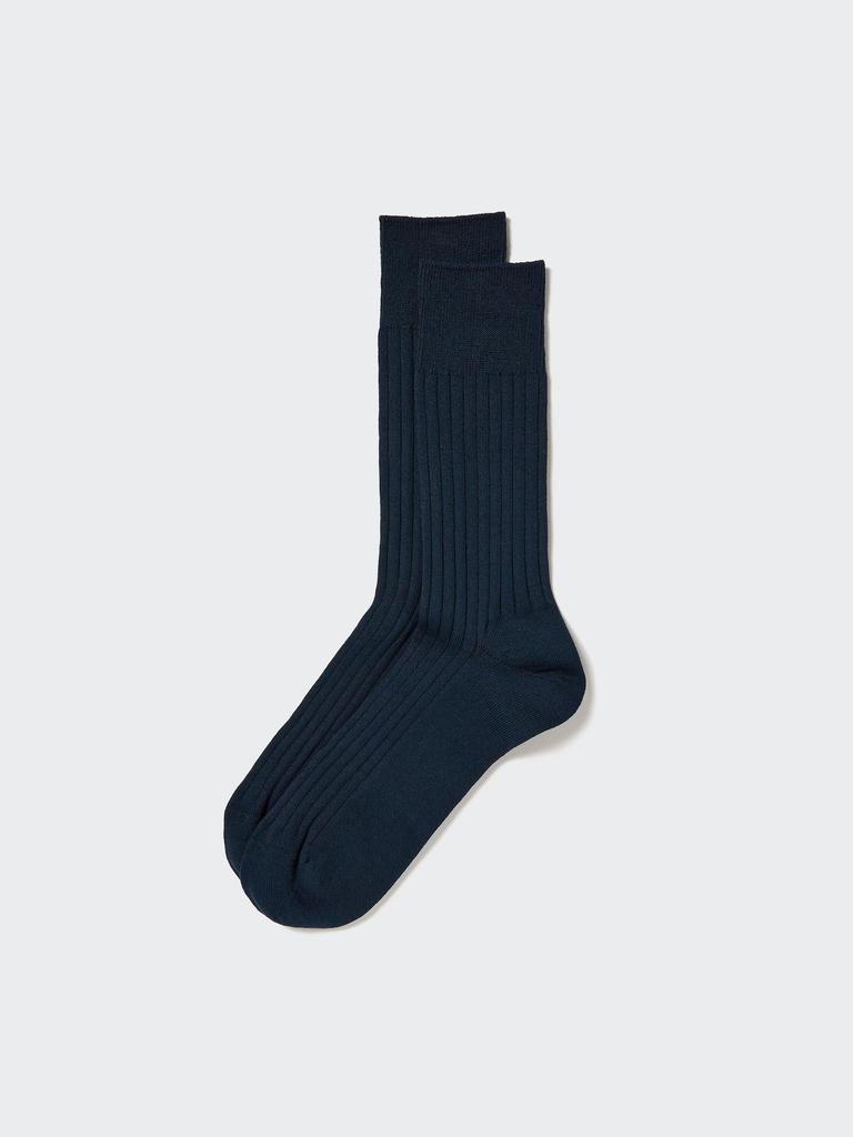 Uniqlo Japan Supima Cotton Wide Rib Socks