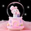 Boîte à musique boule de cristal Cœur de fille Artisanat Décoration de bureau Maison Bureau Décoration de Noël Anniversaire Mariage Boîte à musique Décoration Cadeau
