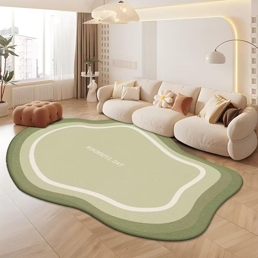 

Современный ковер с геометрическим круговым принтом, легкий, прямоугольный полиэстеровый ковер для спальни, офиса и игровой комнаты 40cm * 60cm