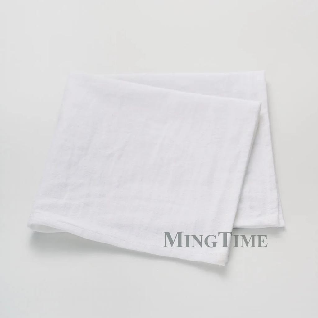 12 Pack 40x40cm Washed Cotton Napkins Soft Plain Table Linens Wedding Christmas Decor Reusable Placemats Party Dining