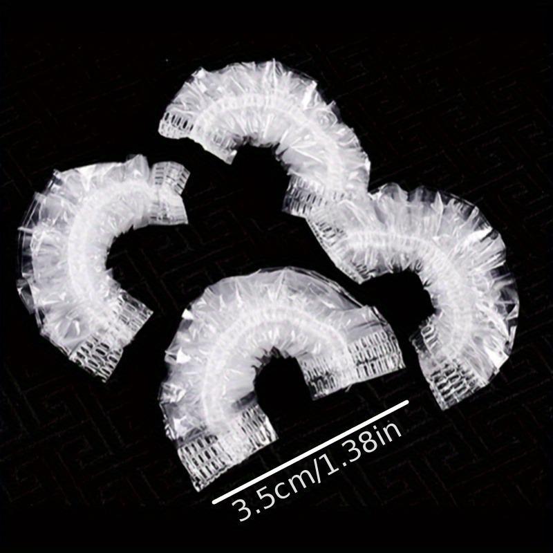 100pcs Waterproof Ear Covers Shower Ear Covers Clear Ear Protectors For Bathing, Hair Dying, Salon