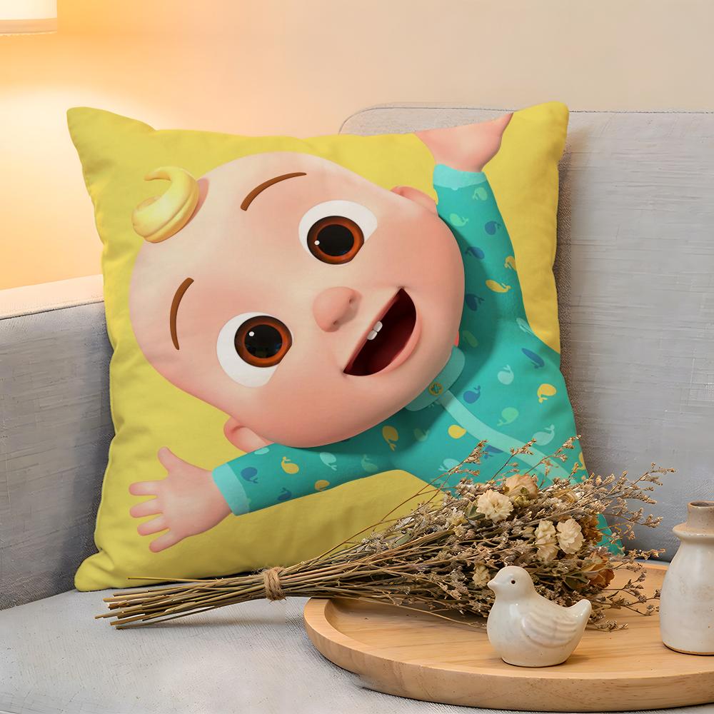 Cushion Cover  Linen  SkinFriendly Soft Decorative Case For Sofa Home Decor Cartoon CChildrens Pillow cover