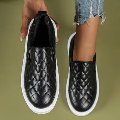 European and American Flat Shoes Women's 2024 Spring and Autumn New Leisure Vulcanized Shoes Thick Sole Lazy Shoes Zapatos Mujer
