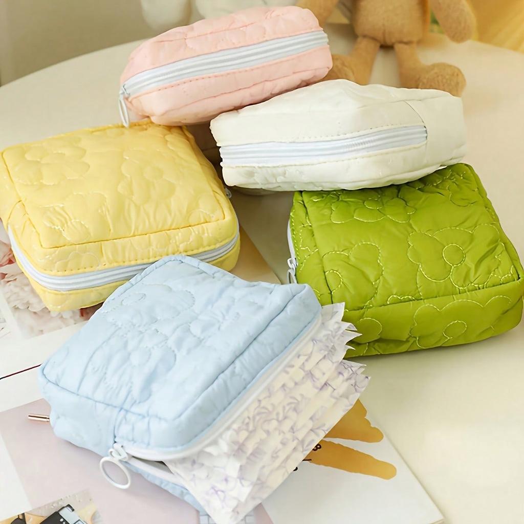 1 Stück Bonbonfarbene Hygienebinden-Aufbewahrungstasche, Tragbare Menstruationsbinden-Tasche, Tasche für monatliche Ereignisse, Taschengeld-Börse, Tragetasche für Mädchen