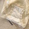 Women's Summer Light Lace Mesh No Trace Breathable Wisp Naked Feeling Ice Silk Briefs
