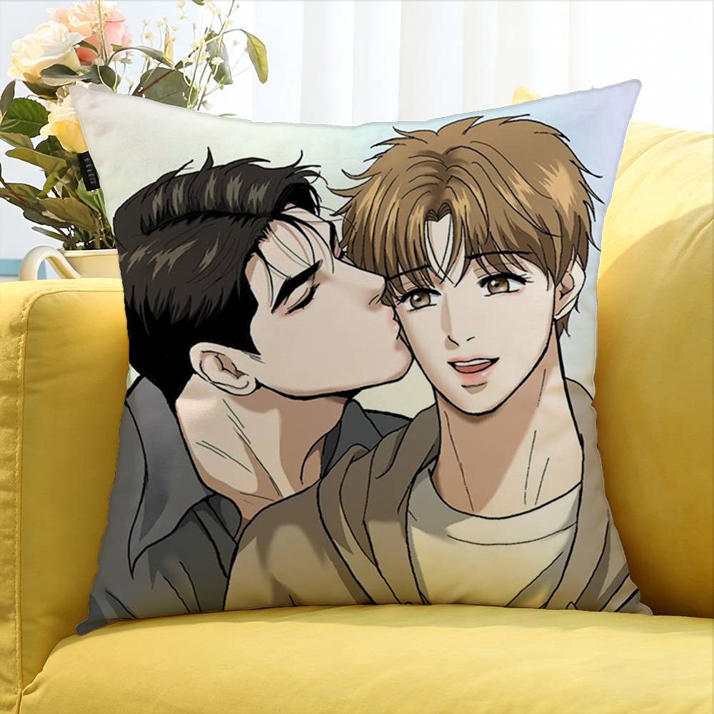 Bl Manhwa Jinx Joo Jaekyung Kim Dan Various Sizes Square Pillow Case For Car Home Bedchamber Decor