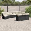 VidaXL Garden Lounge Set with 12 Pcs Cushions, Sofas with Adjustable Feet, Outdoor Furniture Set Patio Terrace, 3250465