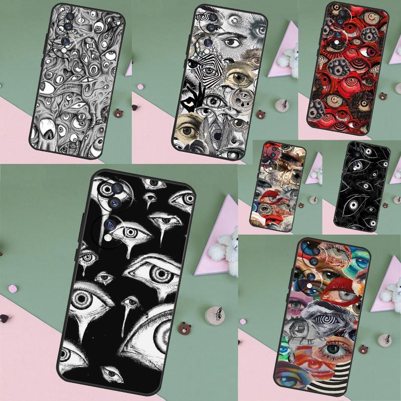 Scary Face Eyes Case For Honor 200 Pro X9b X9a X8b X8a X8 X9 X9c 50 70 90 Lite Honor Magic 7 6 5 Pro Funda