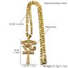 Stainless Steel Eye of Ra Horus Ankh Cross Pendant Necklaces for Women Men Mythology Rhinestones Egyptian Eyes Symbol Jewelry