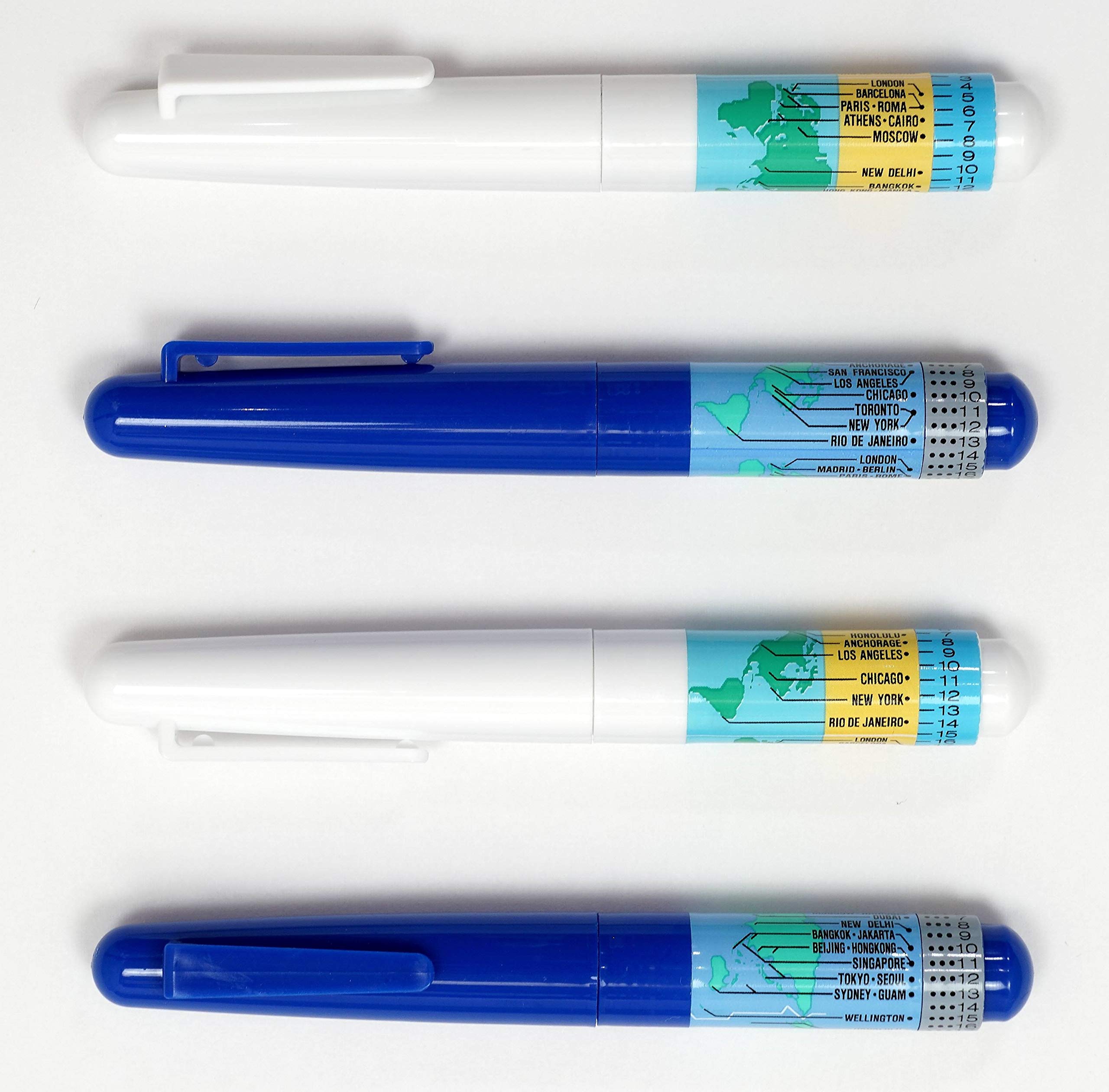 

Made in Japan World Time Ballpoint Mixed Pen, Colors, 4-Pack, T22-Q-SU01-4 белый