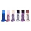 Pilates Anti-slip Yoga Socks, Gradient Color Women's All-cotton Five-finger Socks, Indoor Fitness Sports Mid-calf Socks