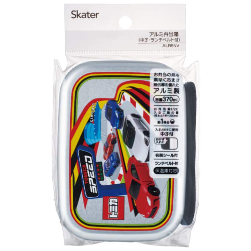 Skater Lunch Box, 370ml, Tomica 23, Aluminum, Insulated, for Kids, Made in Japan, ALB5NV-A