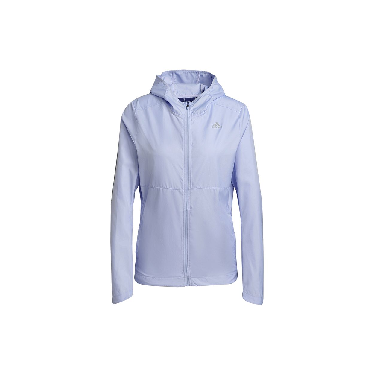 Adidas Own The Run Reflective Running Hooded Jacket Women Purple H31032 XS