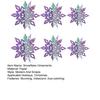 6Pcs Christmas Snowflake Ornaments 3D Large Iridescent Paper Snowflakes Hanging Decoration for Winter Wonderland Christmas Party Holiday New Year Home