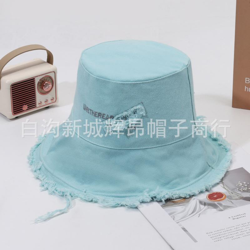 Korean bucket hat women's spring and summer sun hat autumn and winter versatile sunshade sunshade Internet celebrity basin hat tide brim