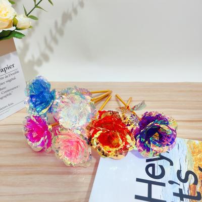 Multicolor Gold Foil Rose - Romantic Gift for Mother's Day, Valentine's Day, Women's Day