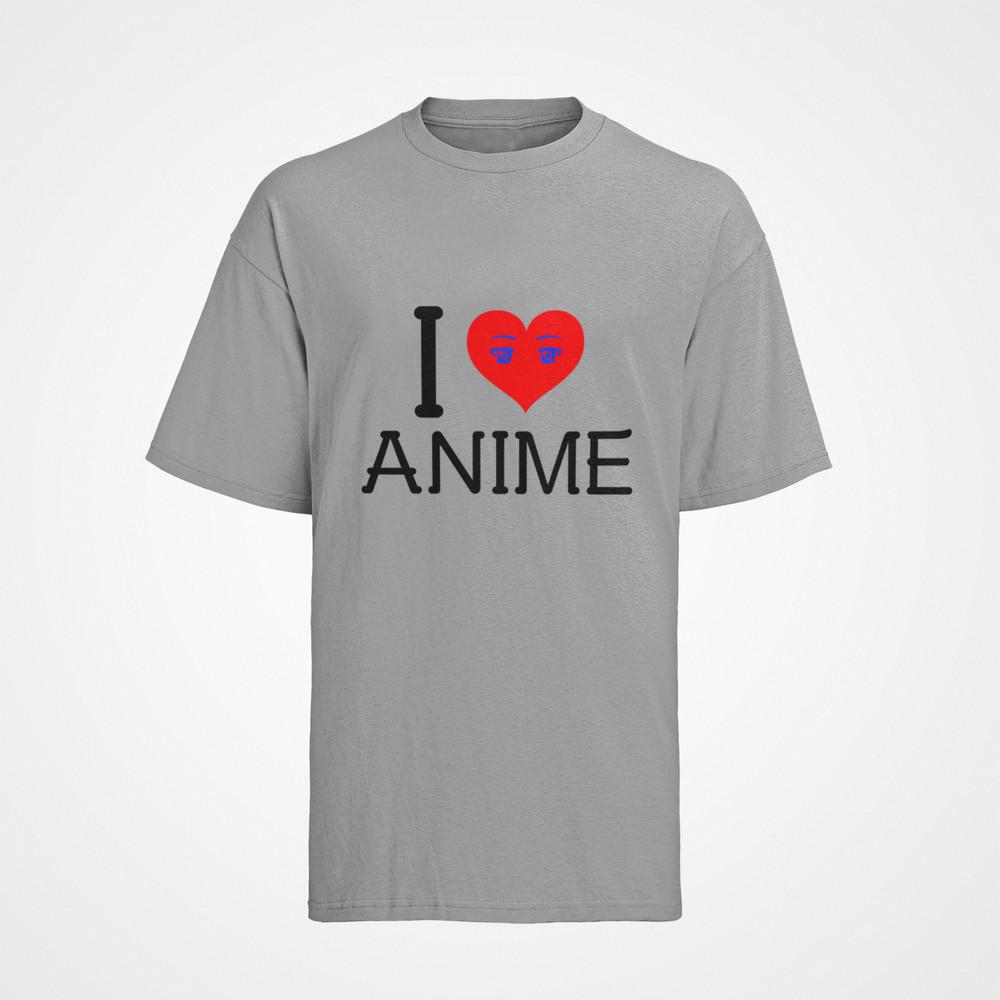 

Herren T-Shirt Bio Baumwolle Otaku Spruch: I Love Anime S