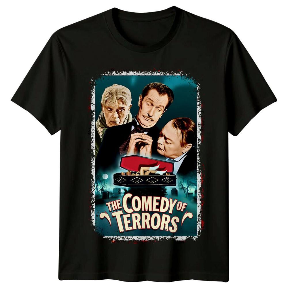 

The Comedy of Terrors (1964) Movie Poster Inspired T-Shirt Retro Tee Unisex 3XL