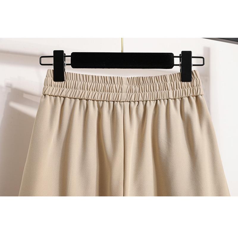 DIMANAF 2025 Summer Style Shorts Pants Loose High Waist Women Basic Pants Female Solid Trousers