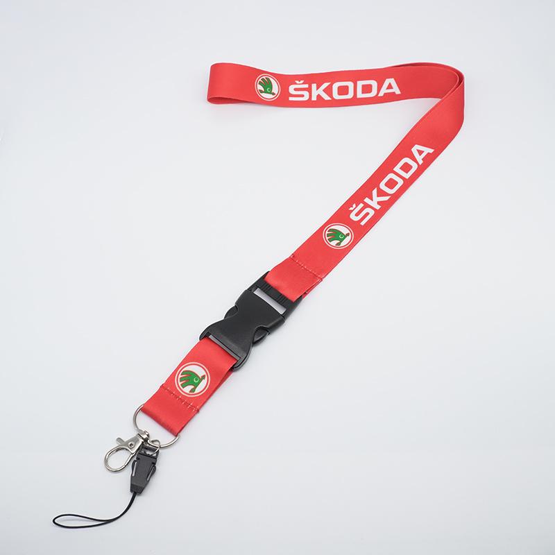 Car Neck Straps Lanyard Key Cell Phone Work ID Card Hanging Rope For Skoda Octavia A5 A7 RS Fabia Superb Rapid Kodiaq Karoq EH4
