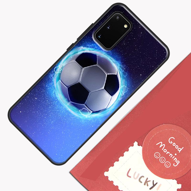 Football Soccer Ball Phone Case For Samsung Galaxy S24 S26 Ultra S20 S21 S22 S23 S25 Plus S10 S25 FE Cover Shell