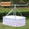 Multi-Layer Hanging Drying Basket with U-Shaped Zipper Design for Food, Fish, and Clothes
