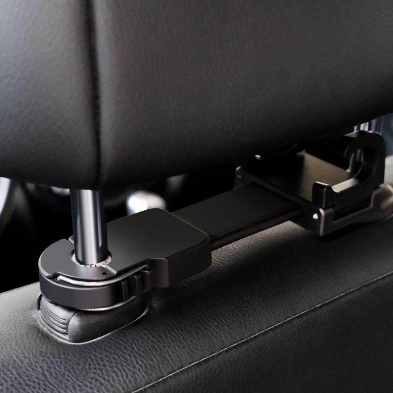 Hipacool Auto Fastener & Clip Car Interior Storage Hooks Car Clips Front Seat Headrest Organizer Holder Hangers  Accessories