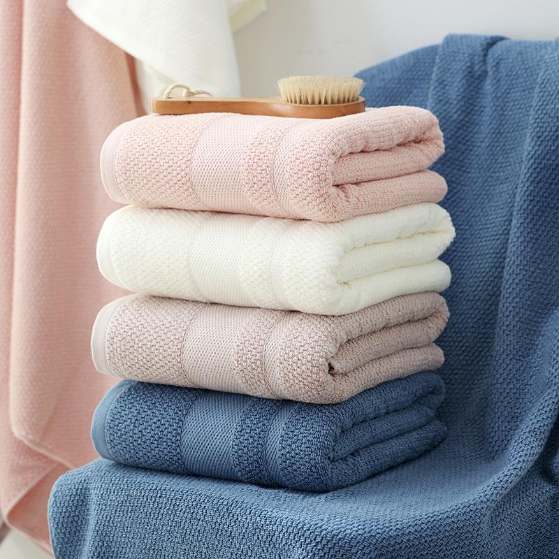 Cotton bath towel plain color broken adult household bath towel wine bed and breakfast bath towel