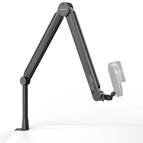 IXTECH Premium Microphone Boom Arm with Desk Mount, 360 Rotation, Fully Adjustable, for Podcasts, Video, Gaming, Radio, Studio, and Recording, Durabl