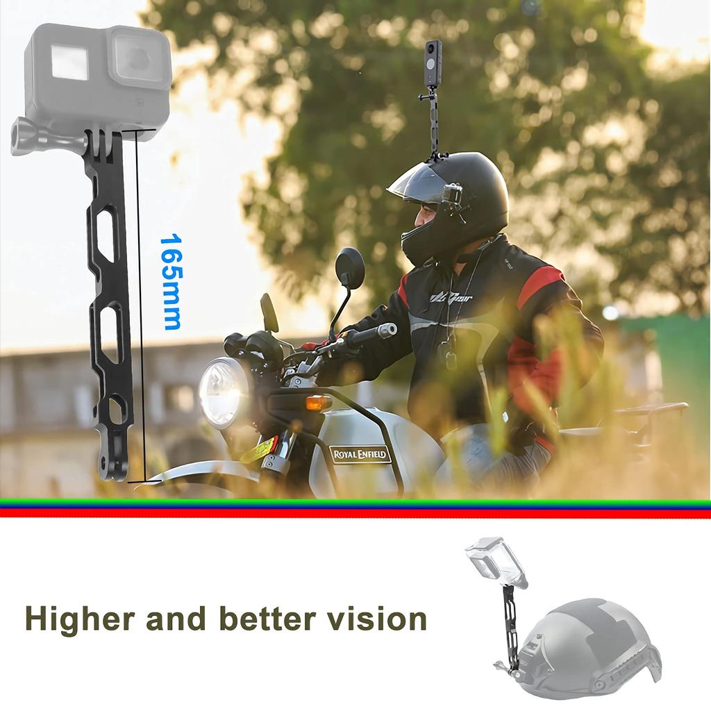 Sruim Motorcycle Accessory Set for Insta360 X6 X5 X4 X3 X2 X ACE Pro ONE R RS GO 2 GoPro Hero and DJ IOSMO Action 2 3 4 5 Pro 3, 13, Max, Fusion,