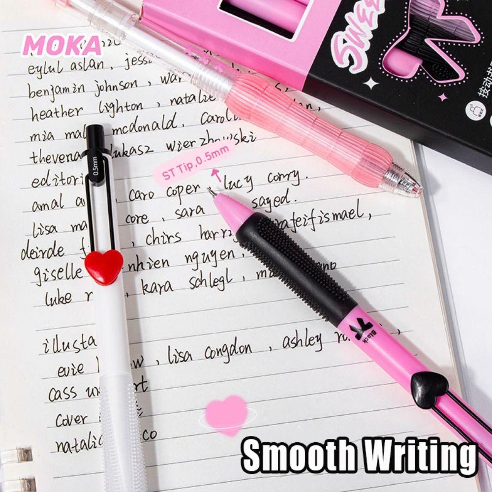 4PCS/Set Press Using Gel Pen Sweet Love Series Writing Tool Cartoon Neutral Pen  Gift