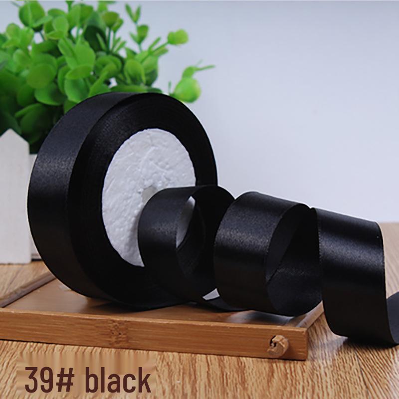 4cm Solid Color Satin Ribbon for Floral Art and Gift Packaging