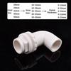 I.D20~50mm PVC 90° Bogen Ablaufverbinder Aquarium Fischbecken Überlaufverbinder Wassereinlass Auslass Zuleitung DIY Ablaufverschraubungen