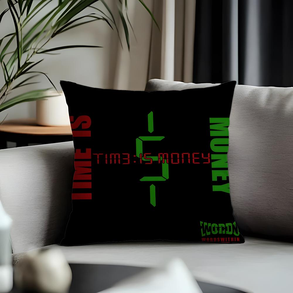 Trending TTtime is Moneyed Cushion Cover Antidustmite Pillowcase Invisible Zipper Silky Short Plush Sofa Cushion Cover