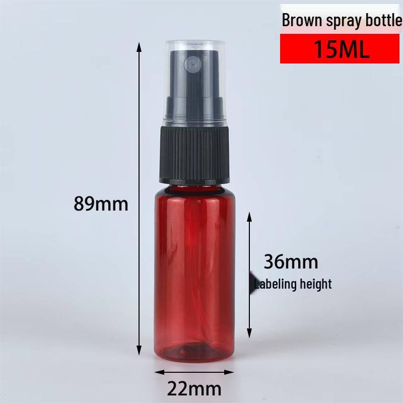 Brown Amber Fine Mist Spray Bottle (20ml, 30ml, 50ml, 100ml) - Cosmetic Refill Plastic Containers
