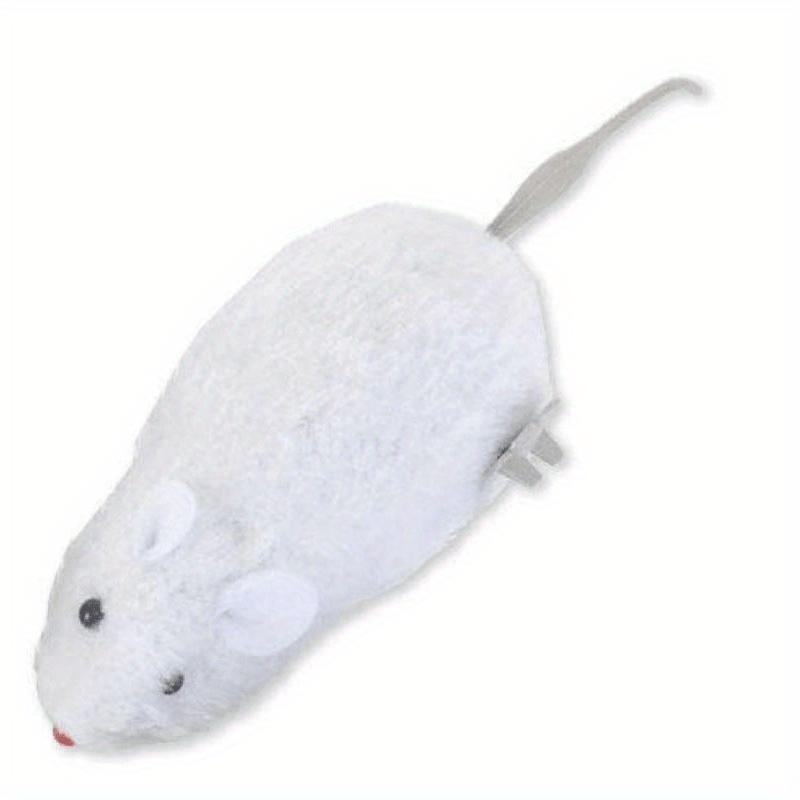 1pc Durable Interactive Clockwork Mouse Toy - Running Rat Plush for Cats & Small Dogs, Battery-Free, All Breed Sizes