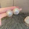 French elegance, high-end pearl super fairy stud earrings, personalized design, niche temperament, versatile and sweet earrings.