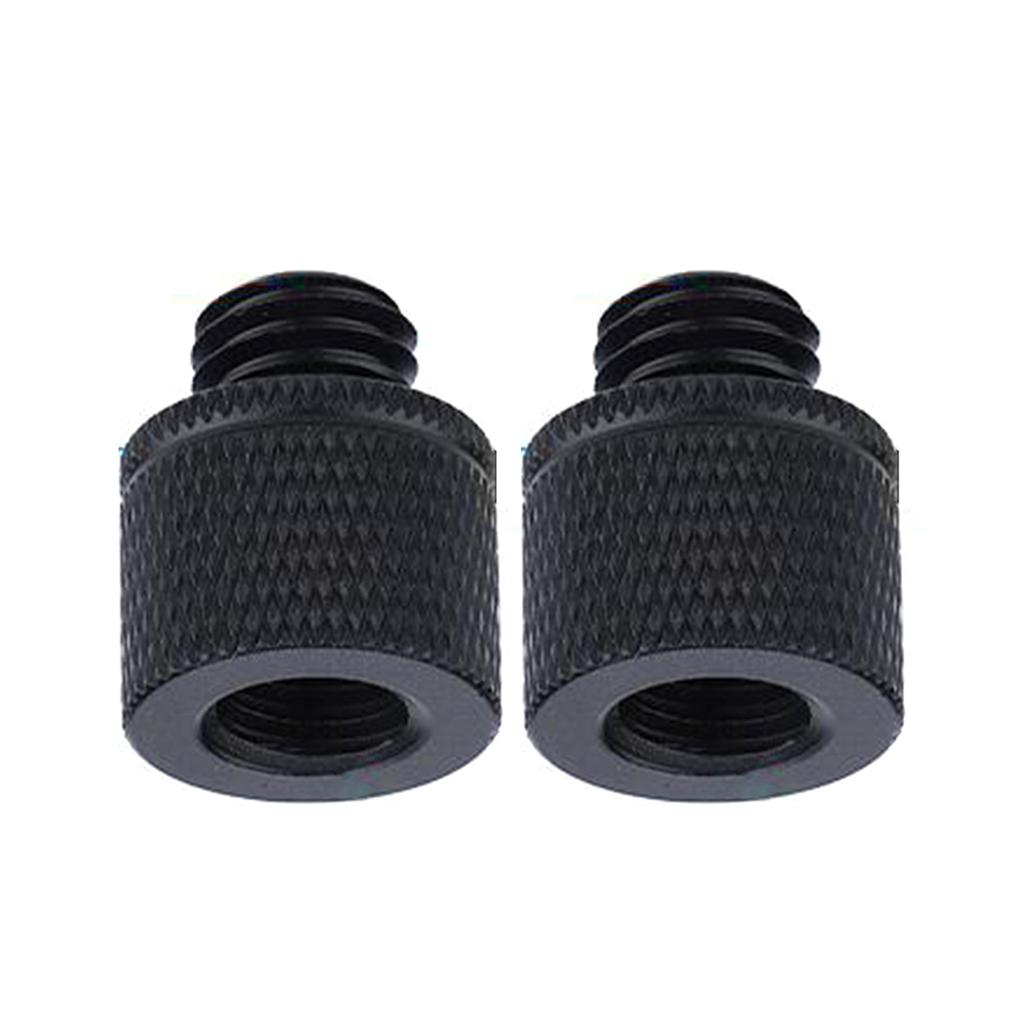 2x 3/8 To M6 M8 M10 M12 Camera Screw Tripod Base Connection Fixed Mount Conversion Screw Tripod Photography Accessories