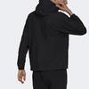 Adidas Logo Hooded Sports Jacket Men Outerwear Black H35650