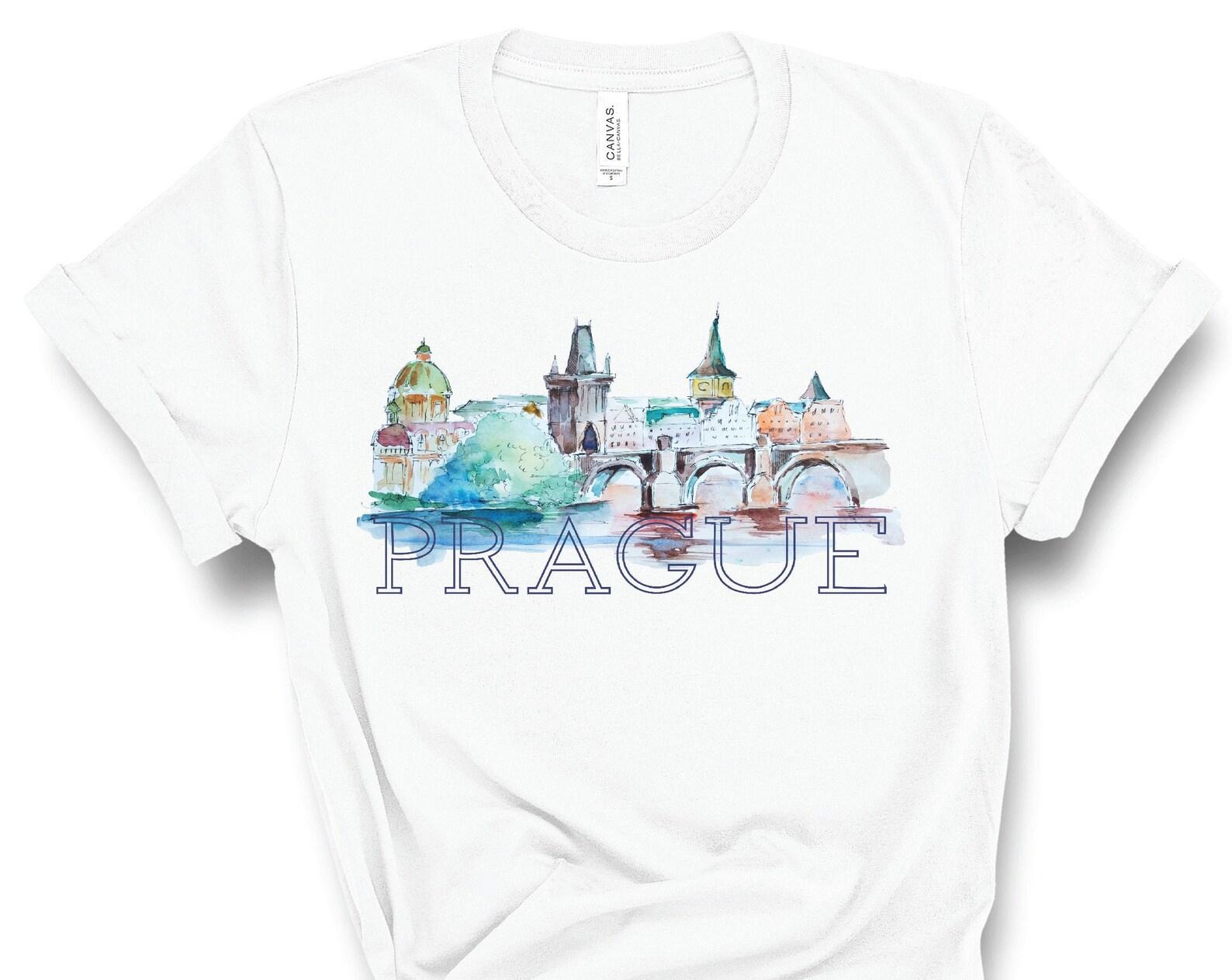 Prague Shirt, Prague Skyline Shirt, Prague T Shirt, Prague T-Shirt, Czech Republic Shirt, Czech Shirt, Czech Republic Shirt, Travel Gift 4XL
