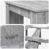 Dining Table 240 x 85 x 75 cm Particleboard Sonoma Grey