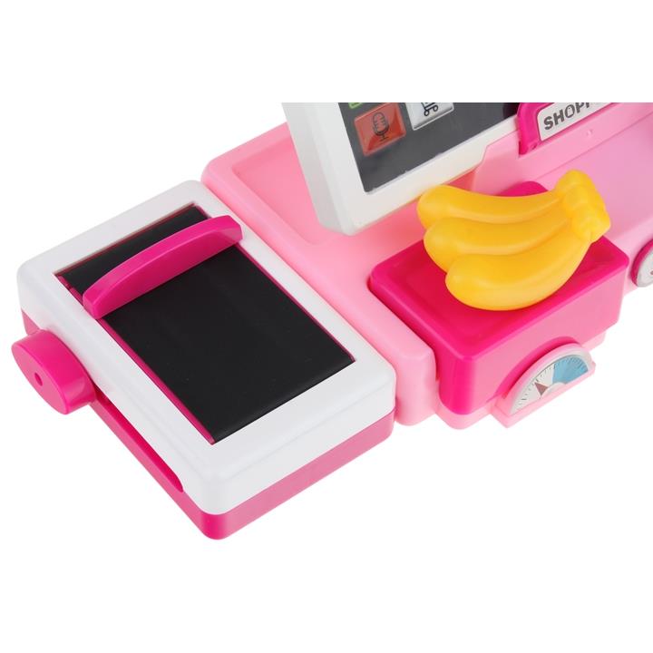 Interactive Cash Register, Shop, Educational, Calculator, Scanner, Pink