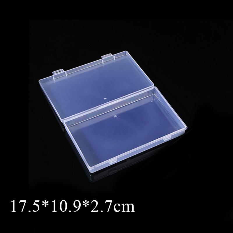 Translucent Storage Box Rectangle Clear Plastic Jewelry Storage Strong robust Packaging Box Earrings Rings Collecting Case