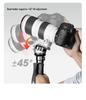 Carbon Fiber Monopod with 3K Texture and Leveling Ball Head - Large Diameter, Stable Camera Support for Concerts
