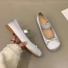 Luxus Satin Seide Ballett Schuhe Frau Klassische Karree Bowtie Elastische Band Ballerinas Damen Weiche Slipper